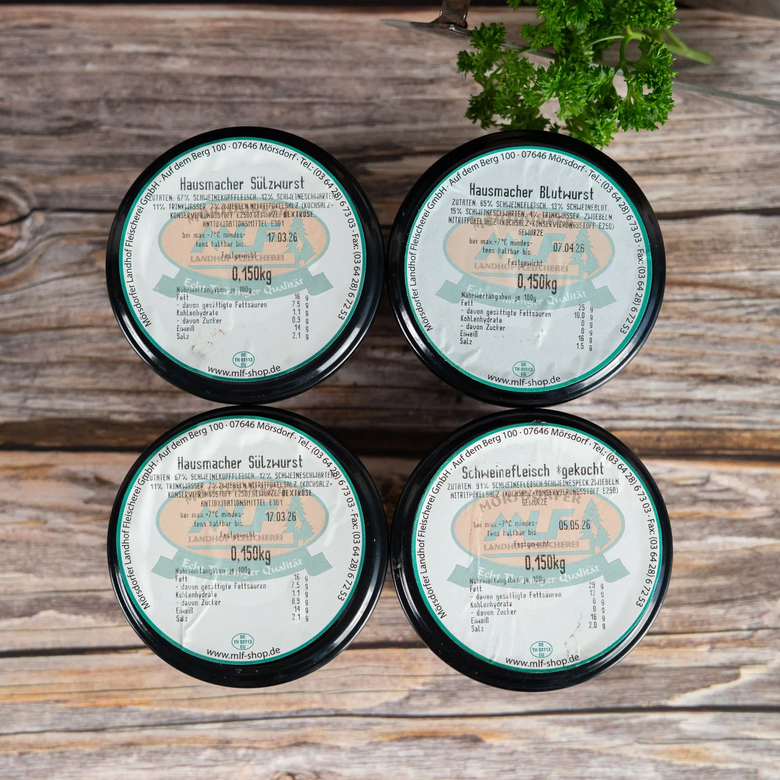 Thüringer Wurst Glassortiment 4x150g – Bild 2